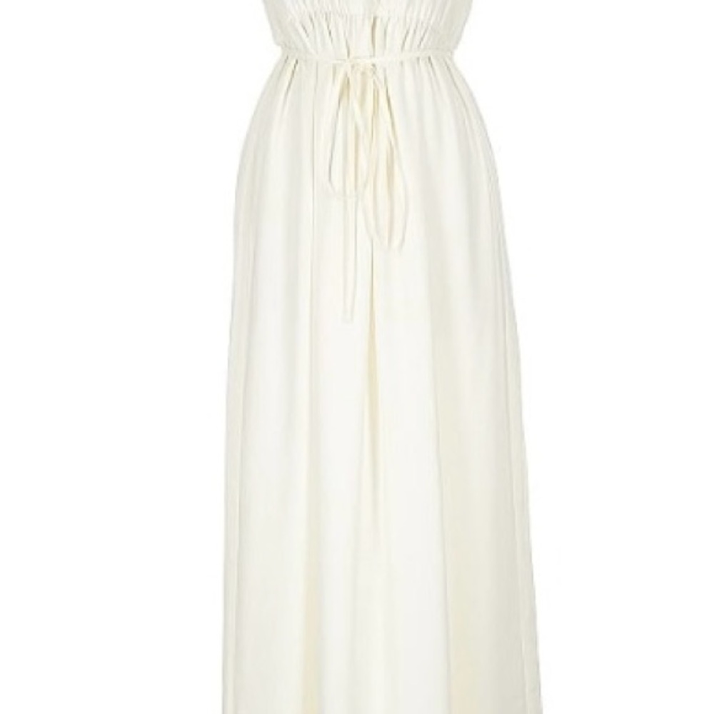 Anthropologie Cream Maxi Dress